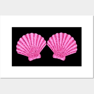 Mermaid Shell Bra - Mermaid Sea Shell Bra Costume Tops Posters and Art